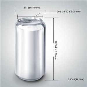 Customized 500ml Aliminyòm Bè Can